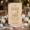 Drewniane pudełko na pieniądze na ślub prezent pamiątka wesele personalizowany grawer